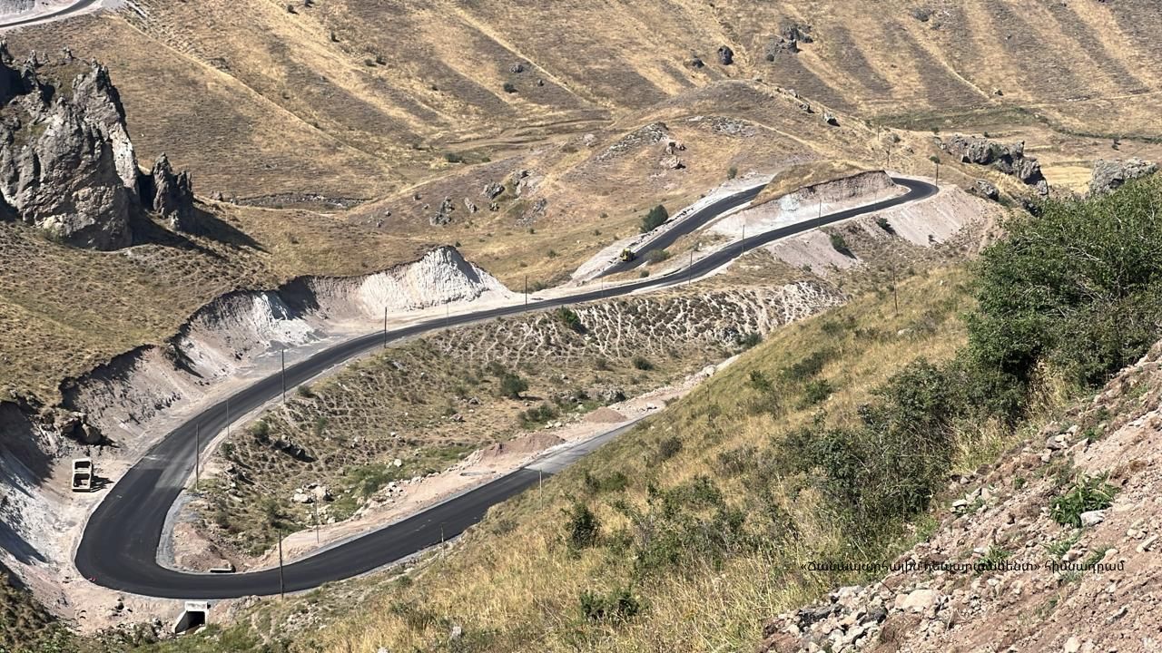 Հիմնանորոգվում է Վերիշեն-Խոզնավար 18.3 կմ երկարությամբ ճանապարհահատվածը
