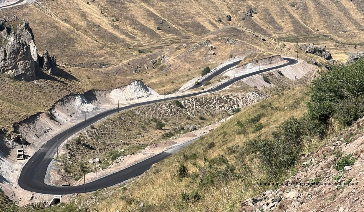 Հիմնանորոգվում է Վերիշեն-Խոզնավար 18.3 կմ երկարությամբ ճանապարհահատվածը
