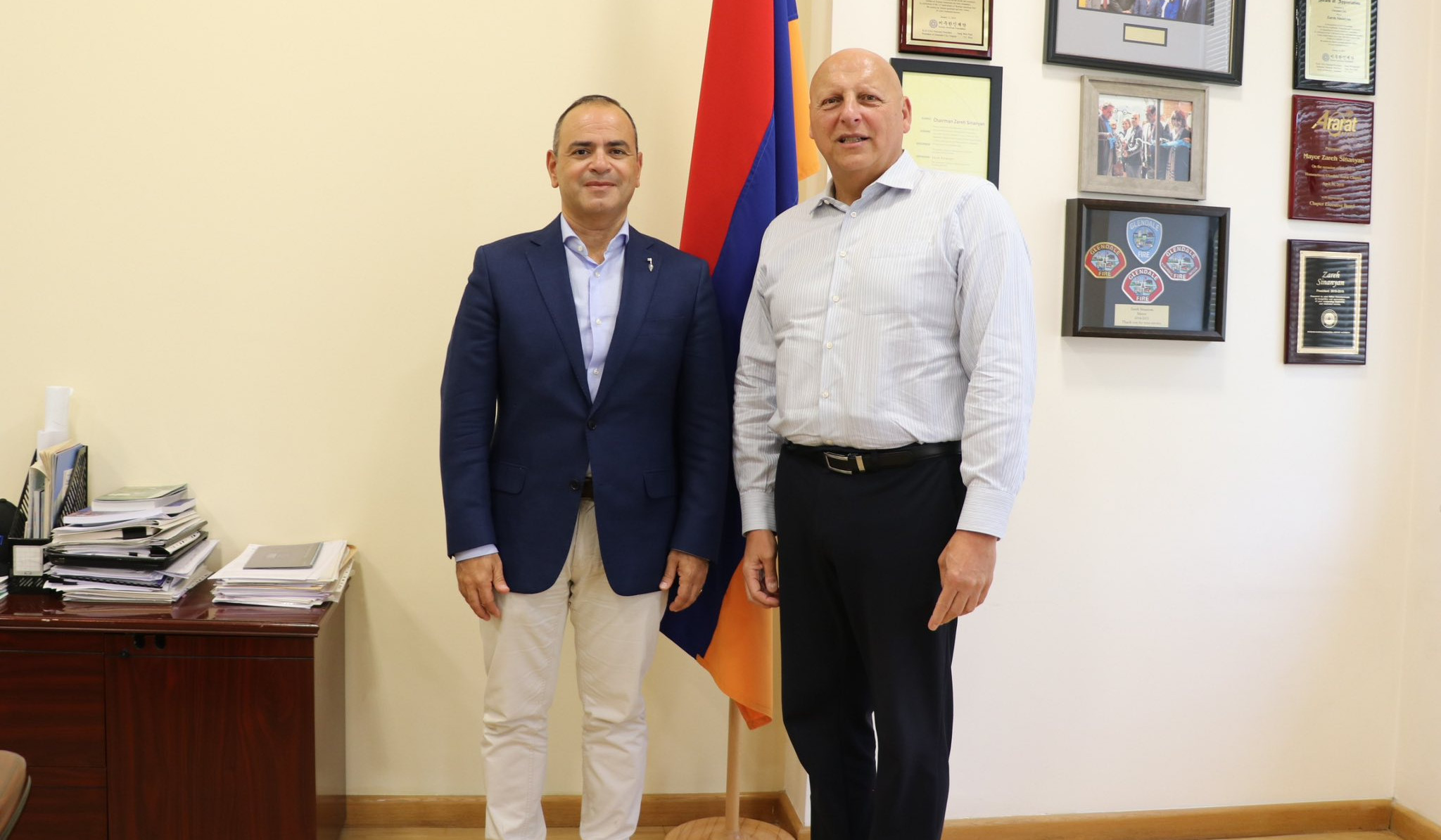Zareh Sinanyan met with Mayor of Glendale: what was discussed