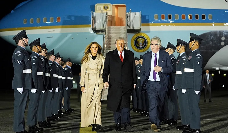 Թրամփին Մեծ Բրիտանիայում ընդունում են թագավորական պատիվներով. Euronews