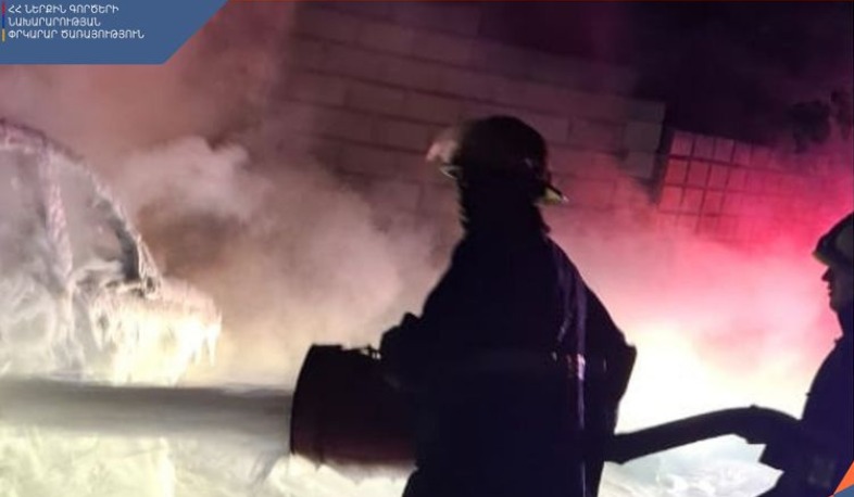 Բյուրական գյուղում ավտոմեքենա է այրվել