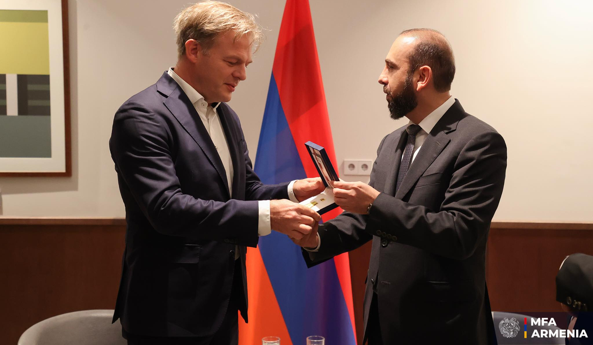 Meeting of the Foreign Minister of Armenia with the former member of the House of Representatives of the Netherlands