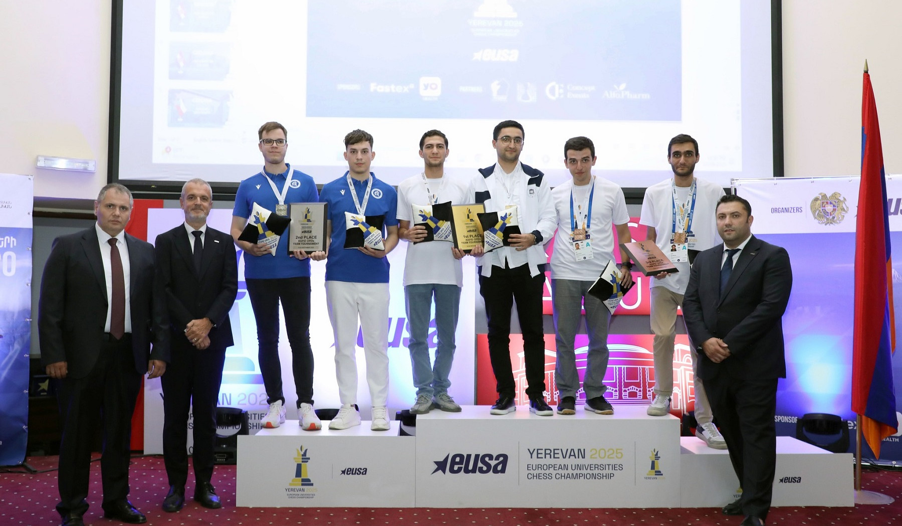 Հայաստանի ֆիզիկական կուլտուրայի ինստիտուտի շախմատիստ ուսանողները՝ Երևանում անցկացված Եվրոպայի համալսարանների առաջնության հաղթողներ