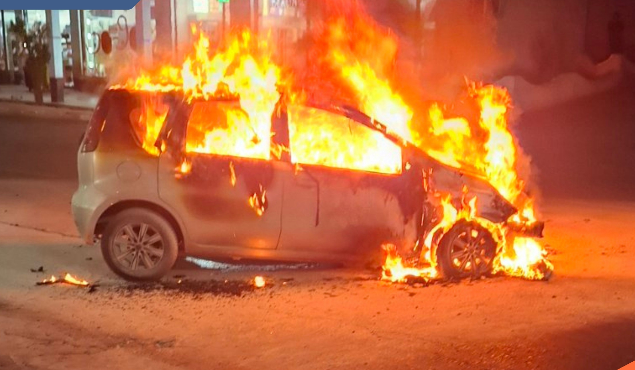 Երևանում ավտոմեքենա է այրվել