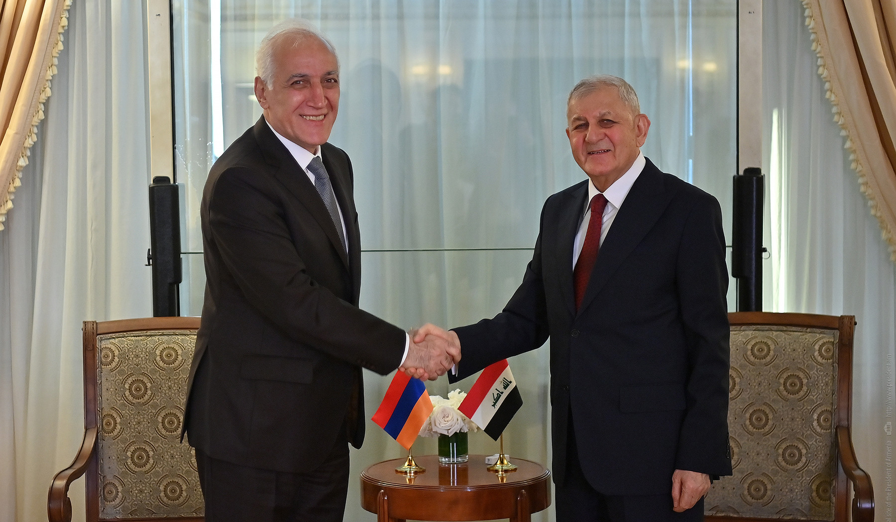 Վահագն Խաչատուրյանի և Իրաքի նախագահի հանդիպմանն ընդգծվել է Երևան-Բաղդադ ուղիղ թռիչքների ներդրման անհրաժեշտությունը