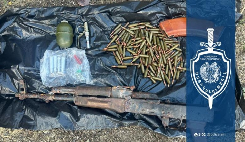 Սևանի համայնքային ոստիկանները «Կալաշնիկովի» ինքնաձիգ և զինամթերք են հայտնաբերել