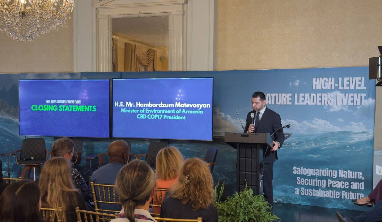 ՇՄ նախարարը Նյու Յորքում մասնակցել է «30x30 – Բնության պաշտպանությունը՝ խաղաղության և կայուն ապագայի երաշխիք» միջոցառմանը