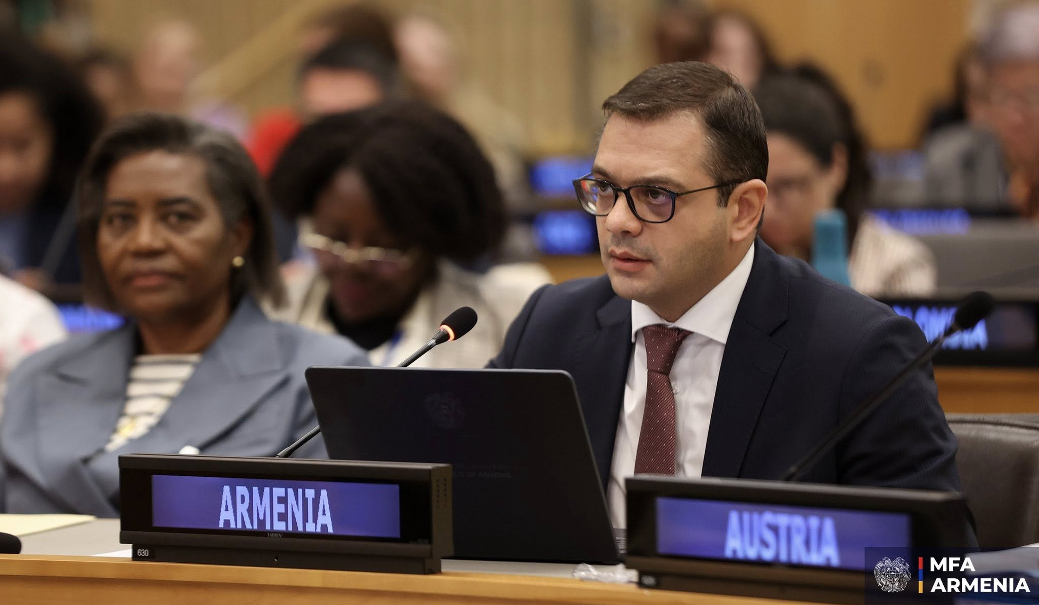 Xİ nazirinin müavini Nyu-Yorkda BMT Təhlükəsizlik Şurasının 1325 saylı qətnaməsinin icrası üzrə Ermənistanın Üçüncü Fəaliyyət Planını təqdim edib