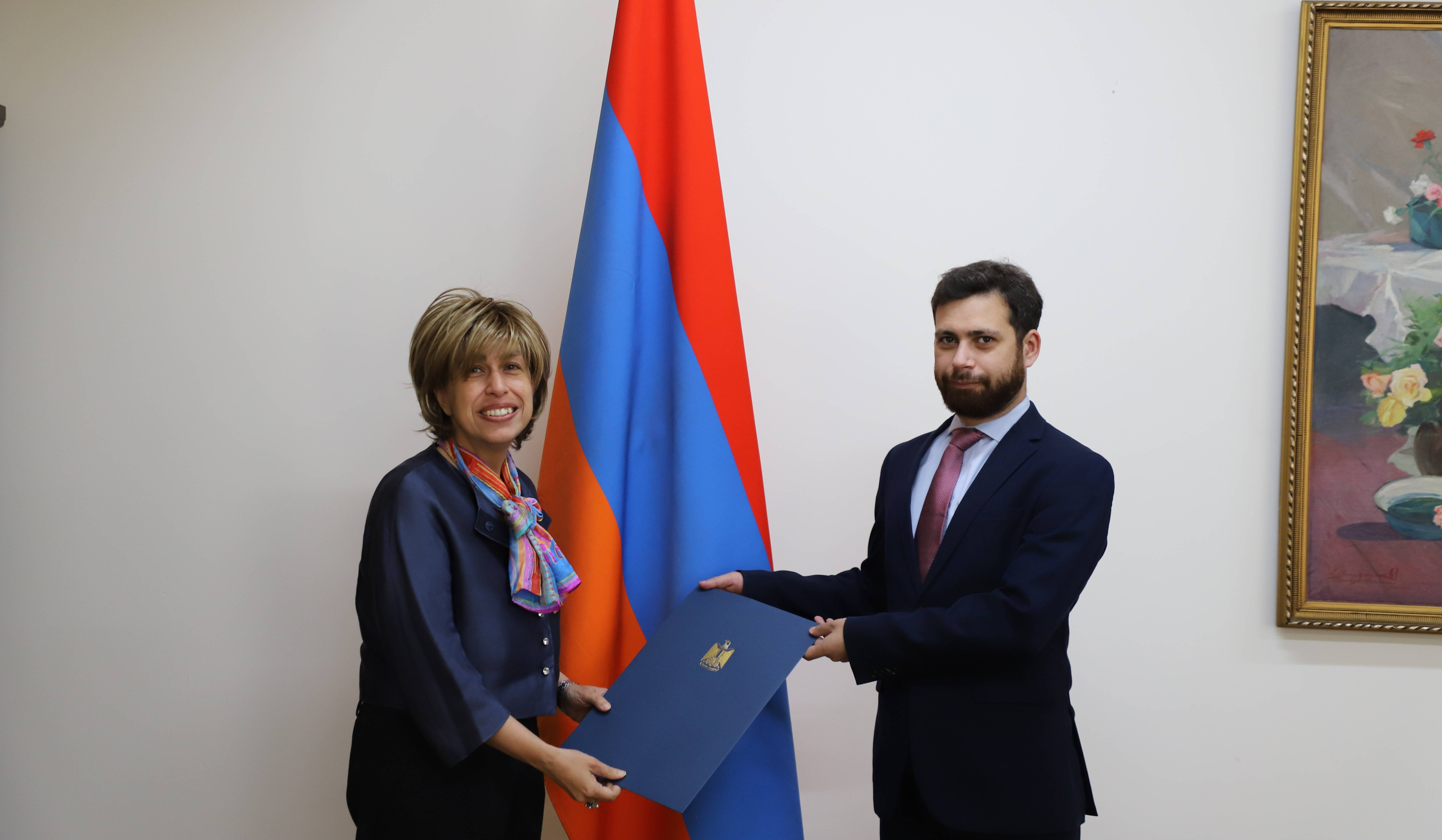 ՀՀ ԱԳ նախարարի տեղակալը և Եգիպտոսի նորանշանակ դեսպանը քննարկել են համագործակցությունն ընդլայնելու հնարավորությունները