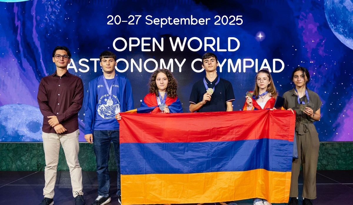 Ֆիզմաթ դպրոցի թիմն աստղագիտության միջազգային օլիմպիադայում արժանացել է 3 ոսկե և 2 արծաթե մեդալների