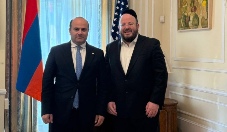 Armenian Ambassador to US and leader of Jewish community discussed issues of mutual interest