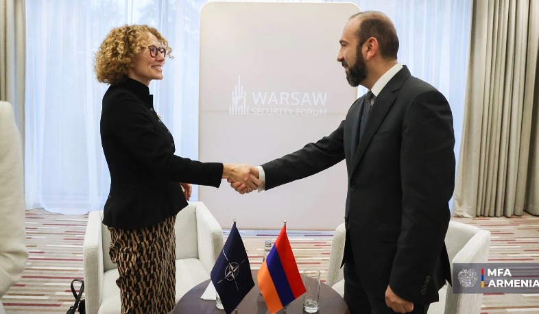 Ermənistan-NATO tərəfdaşlığının genişləndirilməsi imkanları müzakirə edilib: Ararat Mirzoyan və Radmila Şekerinska görüşüb