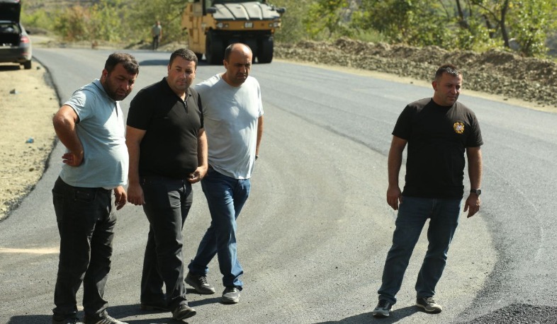 Ճանապարհային դեպարտամենտի փոխտնօրենները հետևել են Սյունիքում ընթացող ճանապարհաշինական աշխատանքներին