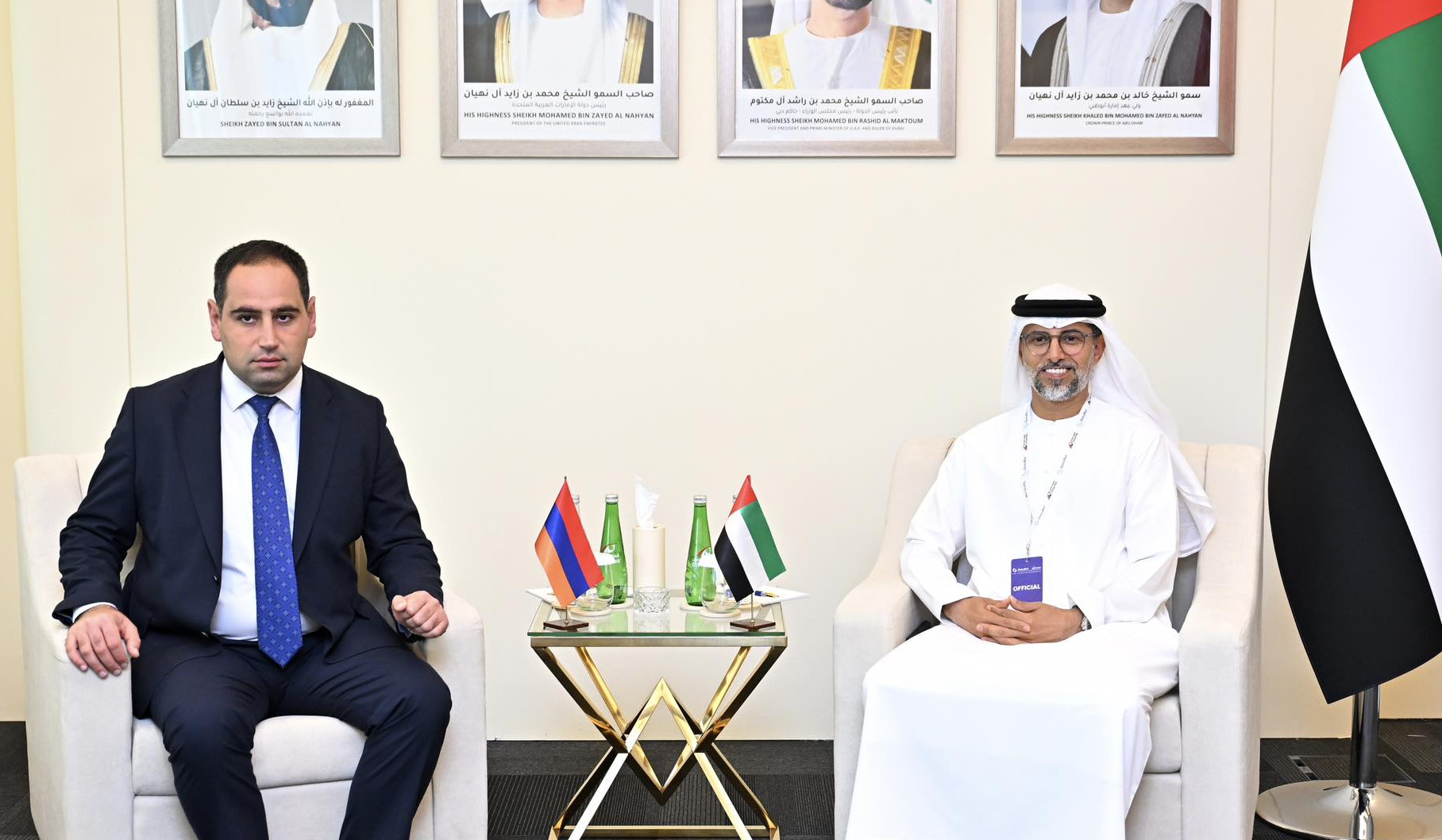 Դավիթ Խուդաթյանը ԱՄԷ էներգետիկայի և ենթակառուցվածքների նախարարին է ներկայացրել Հայաստանում արևային էներգիայի զարգացման միտումները