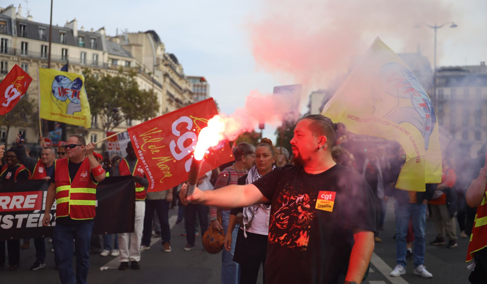 Thousands protest in France against spending cuts