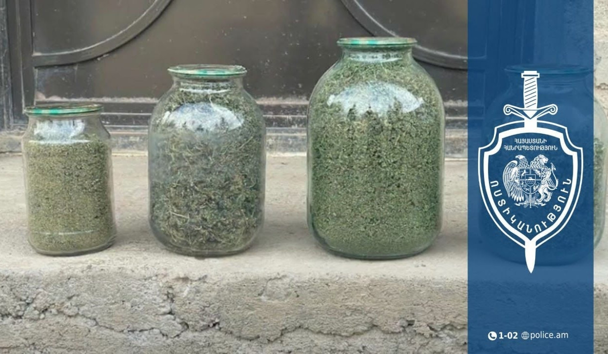 Հայտնաբերվել է 3,5 կիլոգրամից ավելի մարիխուանա. Արմավիրի քրեական ոստիկանների բացահայտումը