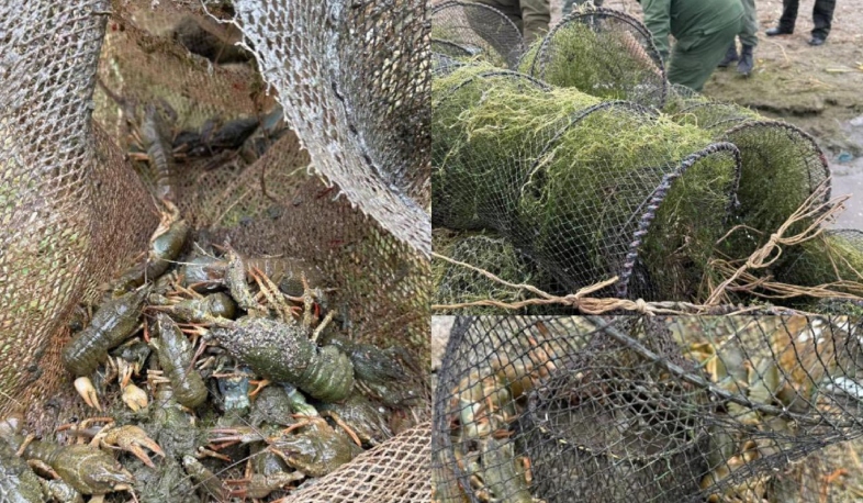 Սևանա լճում հայտնաբերվել է ապօրինի 423 հատ խեցգետնորսիչ և 43 հատ ձկնորսական ցանց․ ՇՄՆ էկոպարեկային ծառայություն