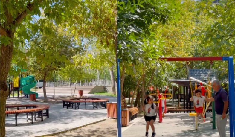 Դավթաշենի 1-ին և 2-րդ թաղամասերի միջև գտնվող կենտրոնական այգին վերափոխվել է՝ դառնալով  հասանելի և հարմարավետ տարածք բոլոր երևանցիների համար. Ավինյան