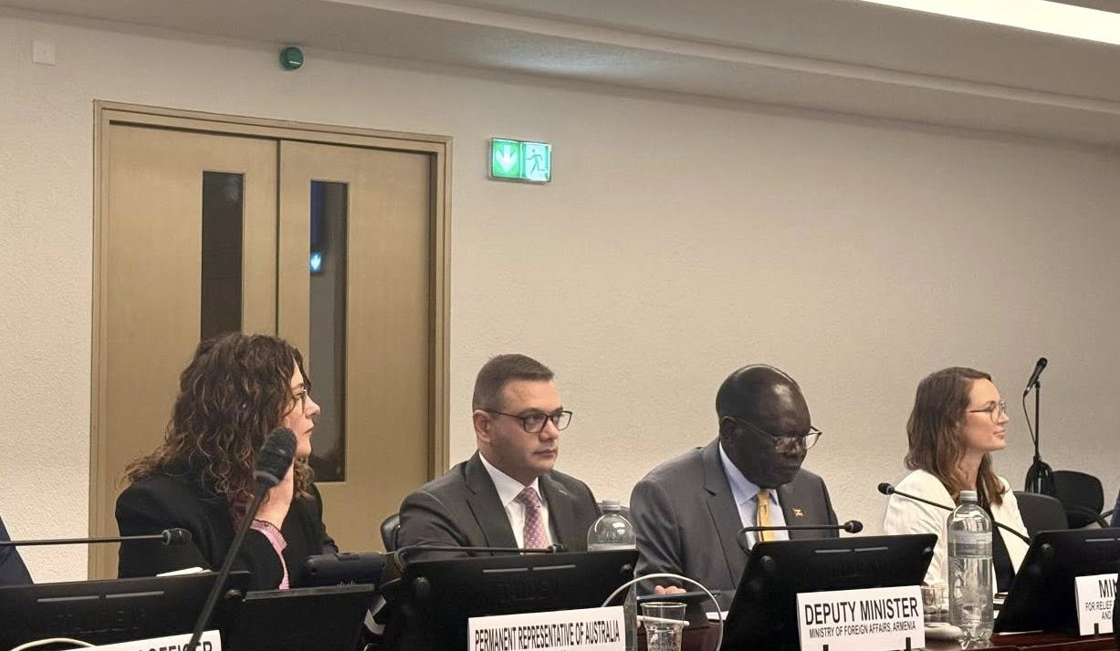 Abisoghomonyan participated in side event entitled 'Towards the Global Refugee Forum Progress Review: Turning pledges into impact'