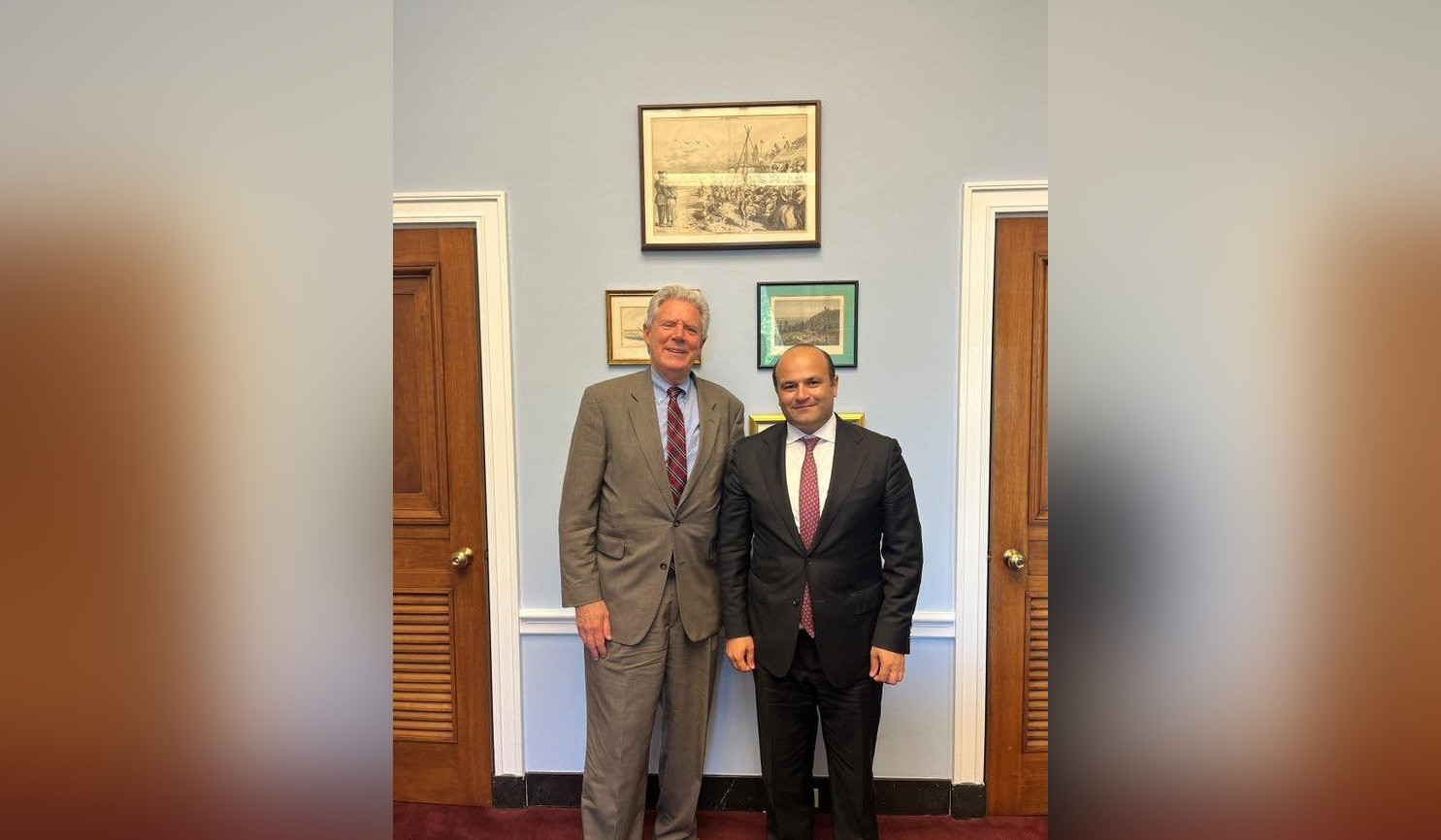 Ermənistanın səfiri Frank Palon ilə ER-ABŞ ikitərəfli məsələləri mezakirə edib