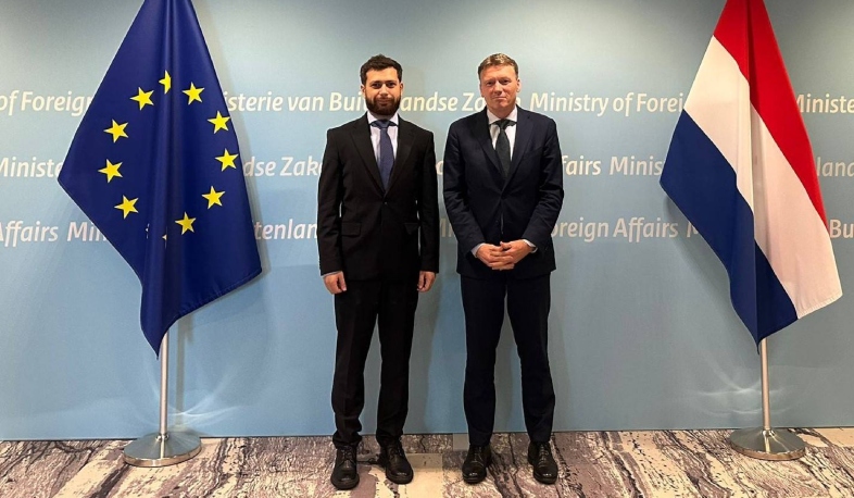 Meeting of Deputy Foreign Minister of Armenia Vahan Kostanyan with Director-General for Political Affairs at Ministry of Foreign Affairs of Netherlands Marcel de Vink