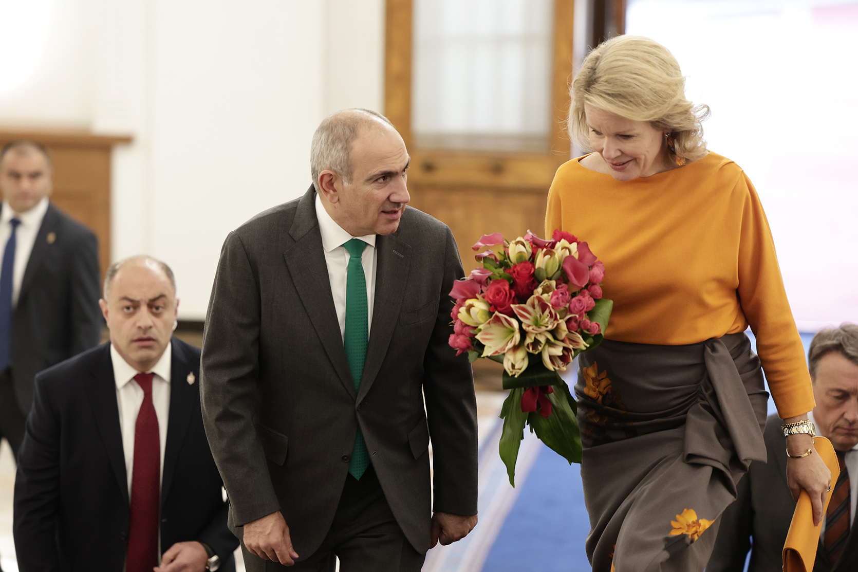 Prime Minister Pashinyan hosts Queen Mathilde of Belgium