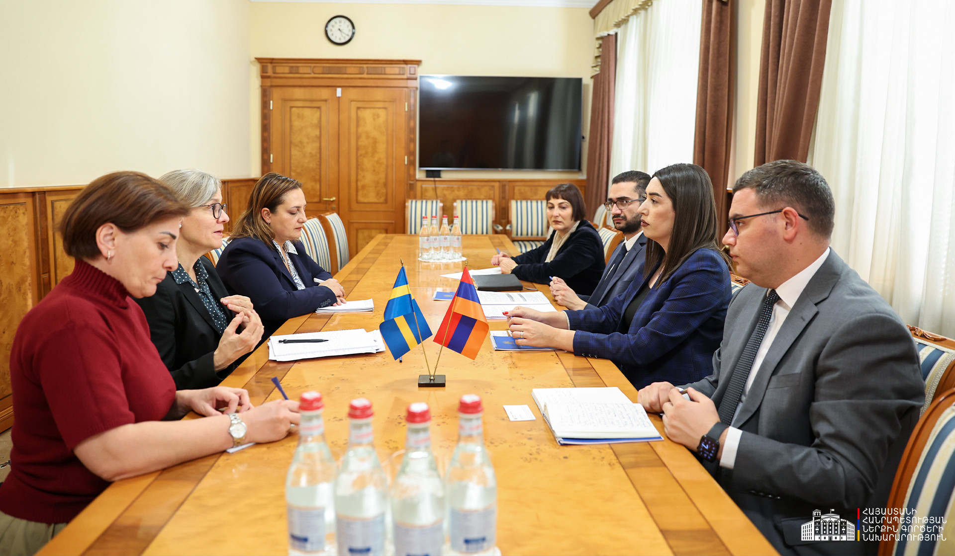 Շվեդիայի Թագավորության հետ համագործակցությունը նոր ուղղություններ կընդգրկի․ ՆԳ նախարարն ընդունել է նորանշանակ դեսպանին