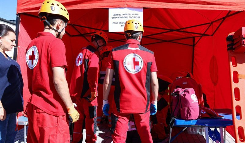 ՆԳՆ ՓԾ-ն Փոքր Վեդի համայնքում անցկացրել է համալիր ուսումնավարժություն