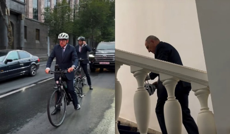 Աշխատանքի՝ հեծանիվով. վարչապետը տեսանյութ է հրապարակել