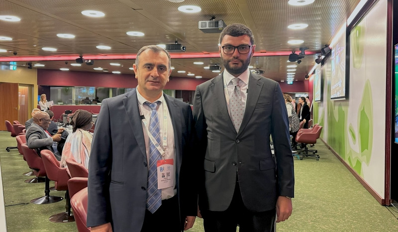 ER Parlamentinin Aparat rəhbəri və baş katibi Cenevrədə Gürcüstan parlamentindən olan həmkarı ilə görüşüb