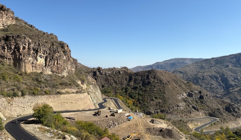 Վերակառուցվող Խոտ-Որոտան ճանապարհի շինարարությունն ավարտական փուլում է