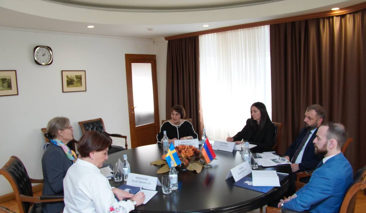 Քննարկվել են Հայաստան-Շվեդիա առևտրատնտեսական հարաբերությունների ընդլայնման հարցեր