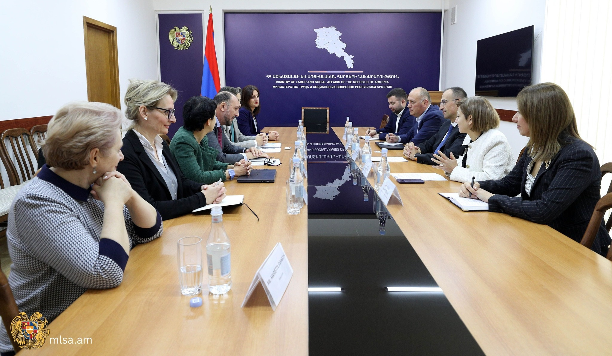 Արսեն Թորոսյանը և ՀԲ Հայաստանի գրասենյակի ղեկավարը քննարկել են աշխատանքի և սոցիալական պաշտպանության ոլորտում մի շարք հարցեր