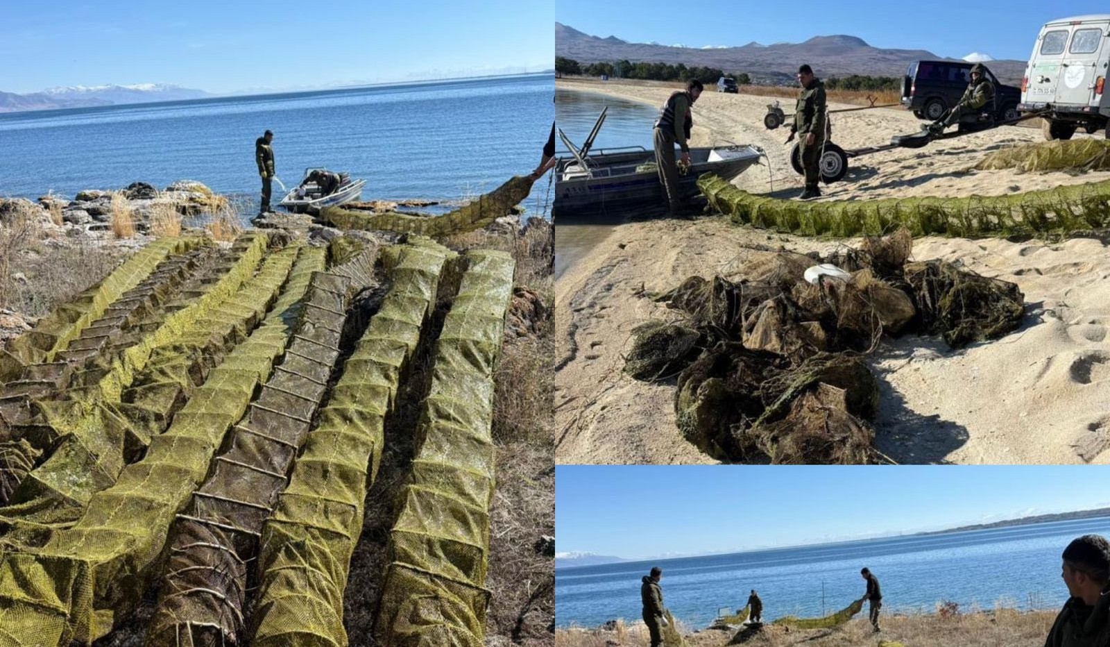 Սևանա լճից դուրս է բերվել ապօրինի տեղադրված 346 հատ խեցգետնաորսիչ և 90 հատ ձկնորսական ցանց․ ՇՄՆ