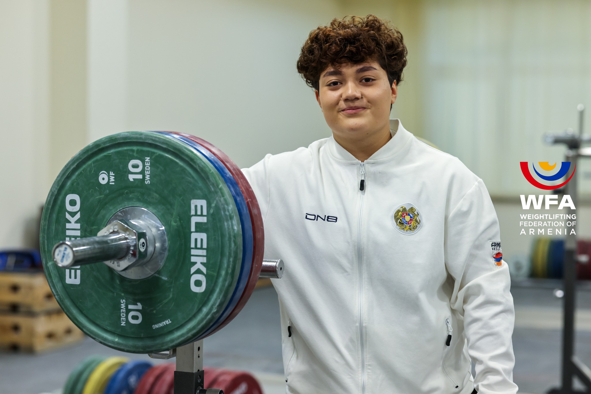 Weightlifter Emma Poghosyan is champion of European Junior Championship