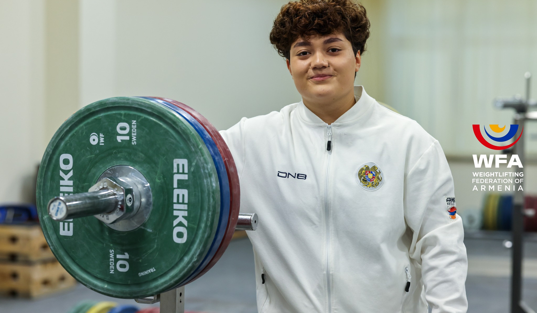 Weightlifter Emma Poghosyan is champion of European Junior Championship