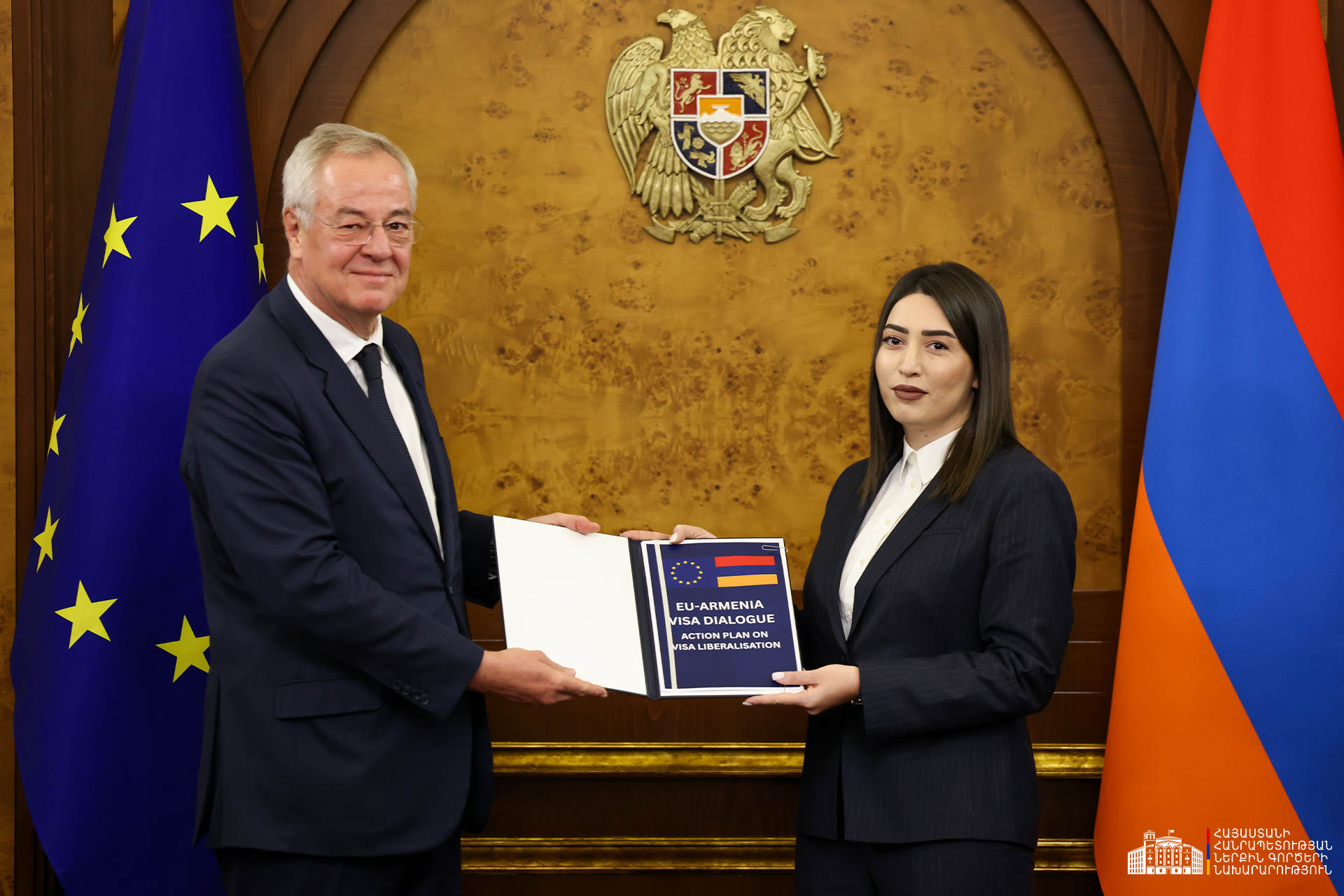 EU transferred Armenia-EU Visa Liberalization Action Plan to Armenia