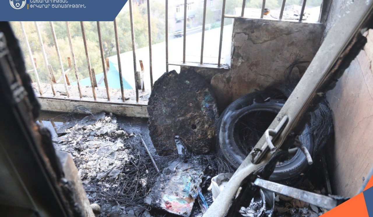 Երևանի բնակարաններից մեկում գազի բալոնից տեղի է ունեցել արտահոսք՝ հրդեհի բռնկմամբ․ կա տուժած