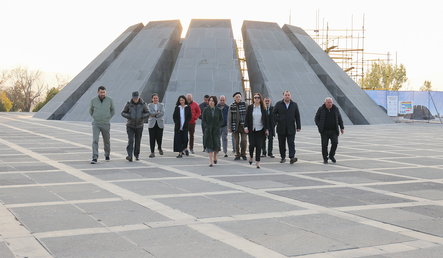 Ժաննա Անդրեասյանը հերթական անգամ հետևել է Հայոց ցեղասպանության հուշահամալիրի նորոգման աշխատանքներին