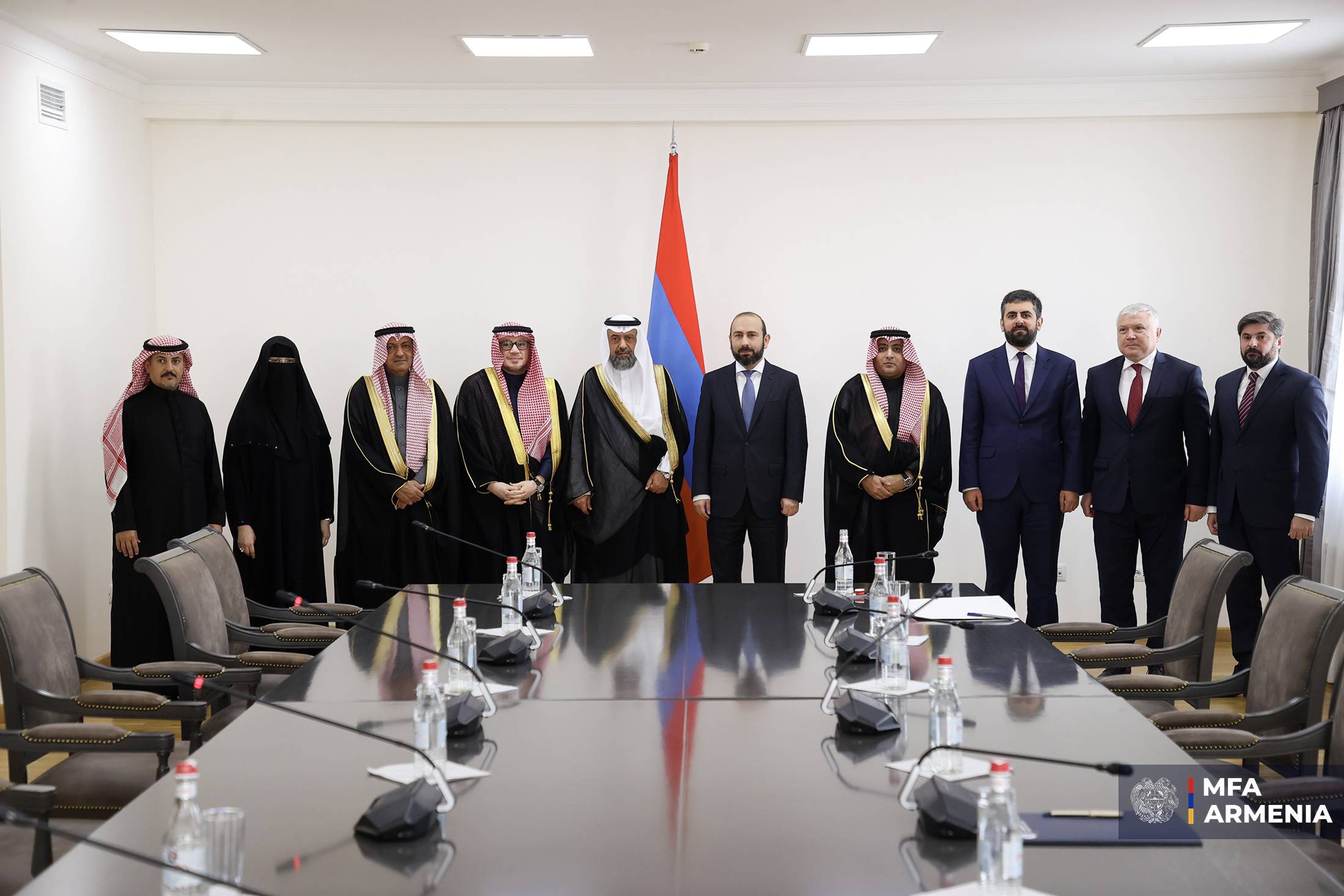 Meeting of Foreign Minister of Armenia with delegation of Armenia–Saudi Arabia Friendship Group