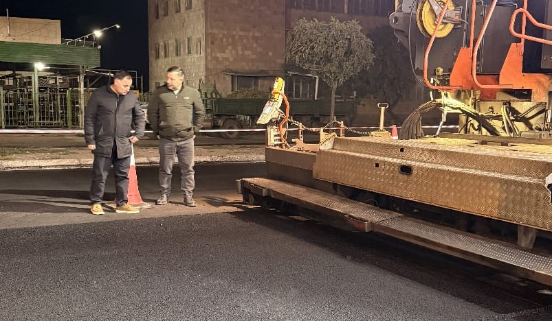 Երևանից Պռոշյան տանող ճանապարհահատվածում ընթանում են միջին նորոգման աշխատանքներ