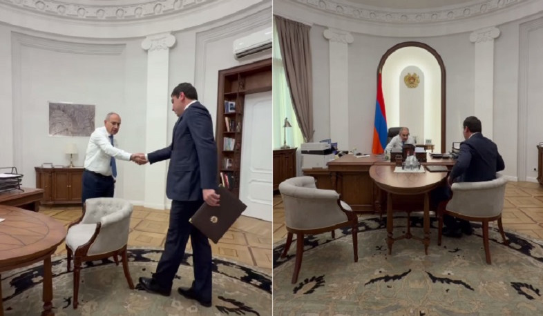 Նիկոլ Փաշինյանը աշխատանքային հանդիպում է ունեցել Վայոց ձորի մարզպետի հետ