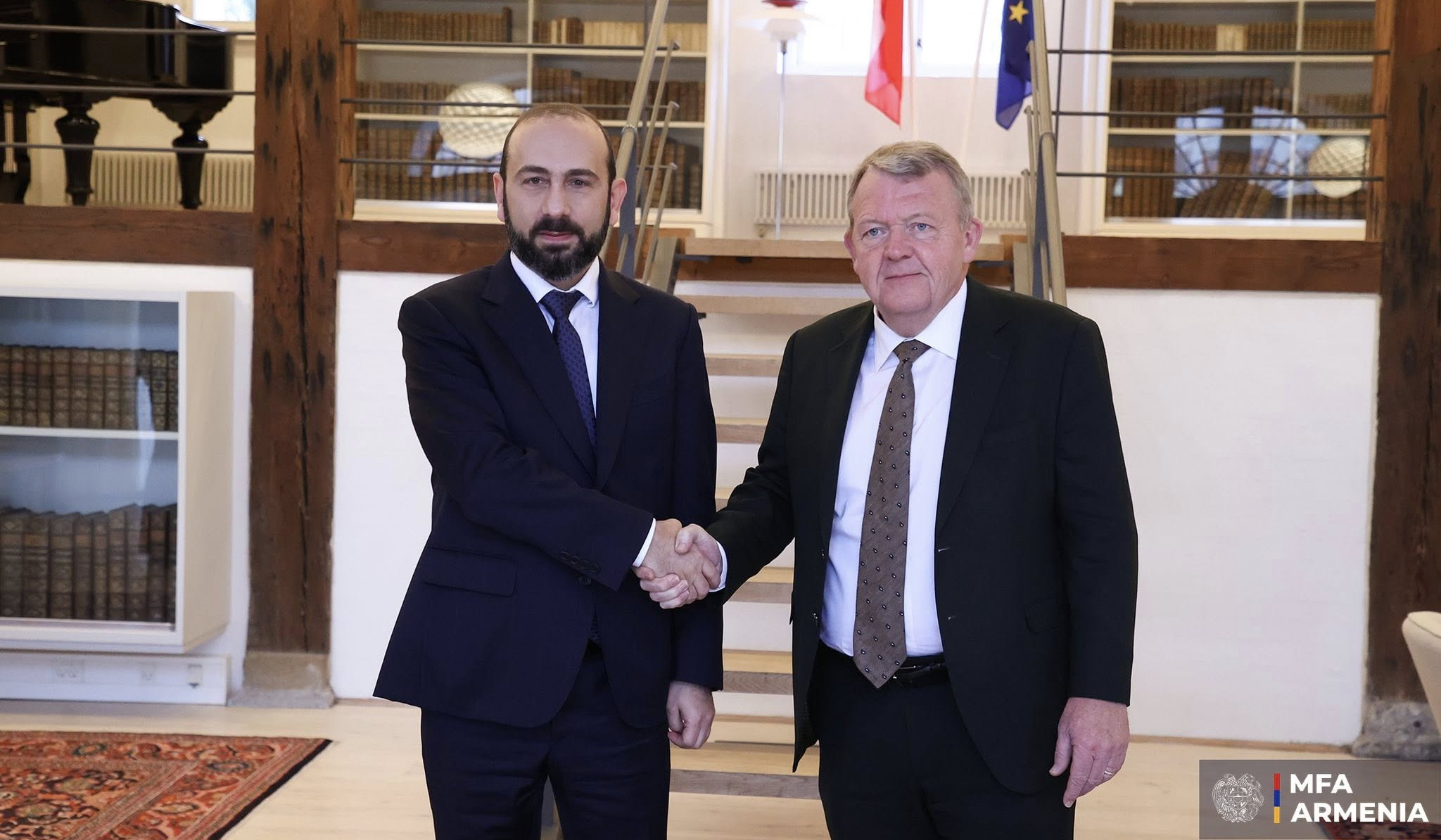 Արարատ Միրզոյանը և Լարս Լոկկե Ռասմուսենը քննարկել են Հայաստան-Դանիա համագործակցության ընդլայնման ուղիները