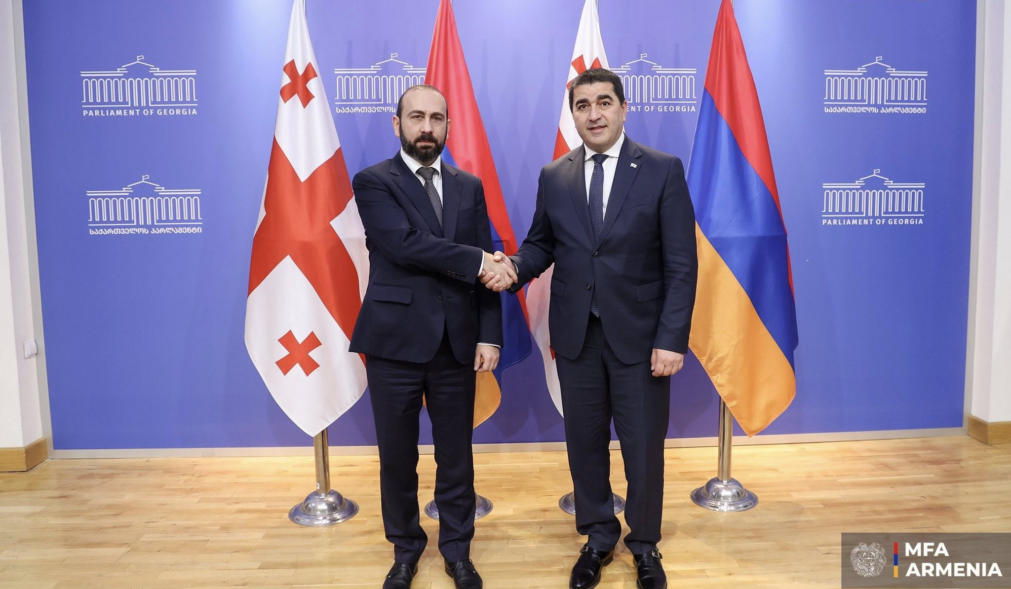 Mirzoyan and Papuashvili emphasized importance of declaration on establishment of Armenia-Georgia strategic partnership