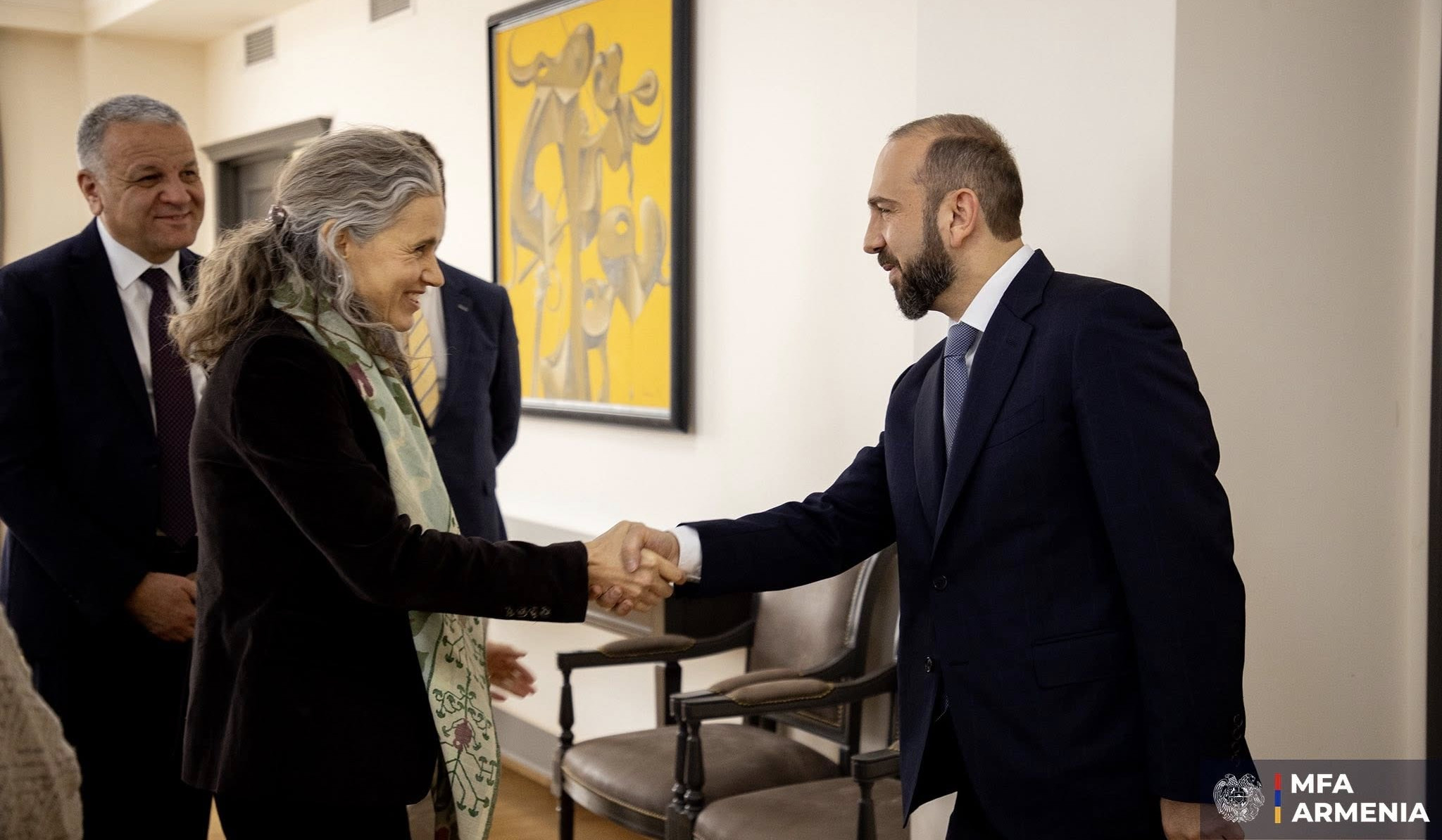 Ararat Mirzoyan və Maqdalena Qrono ER-AB tərəfdaşlıq gündəliyinin məsələlərini müzakirə ediblər