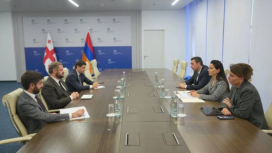 Armenian and Georgian economy ministers discuss cooperation in transport and logistics
