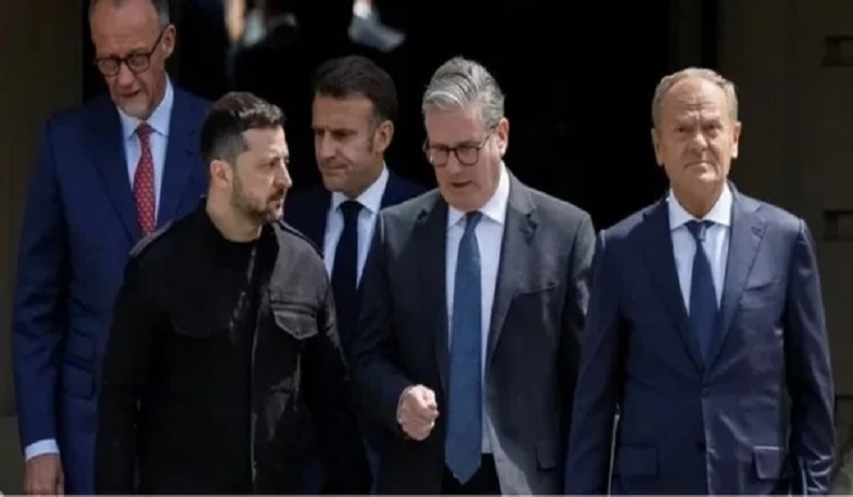 Мерц, Макрон и Стармер обсудили с Зеленским план США по урегулированию на Украине