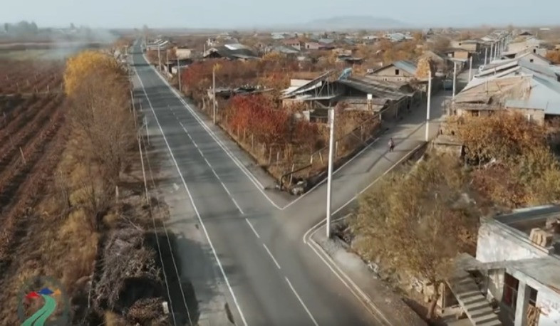 Միջին նորոգման աշխատանքներ Սարդարապատ-Այգևան-Լենուղի ավտոճանապարհի մի հատվածում