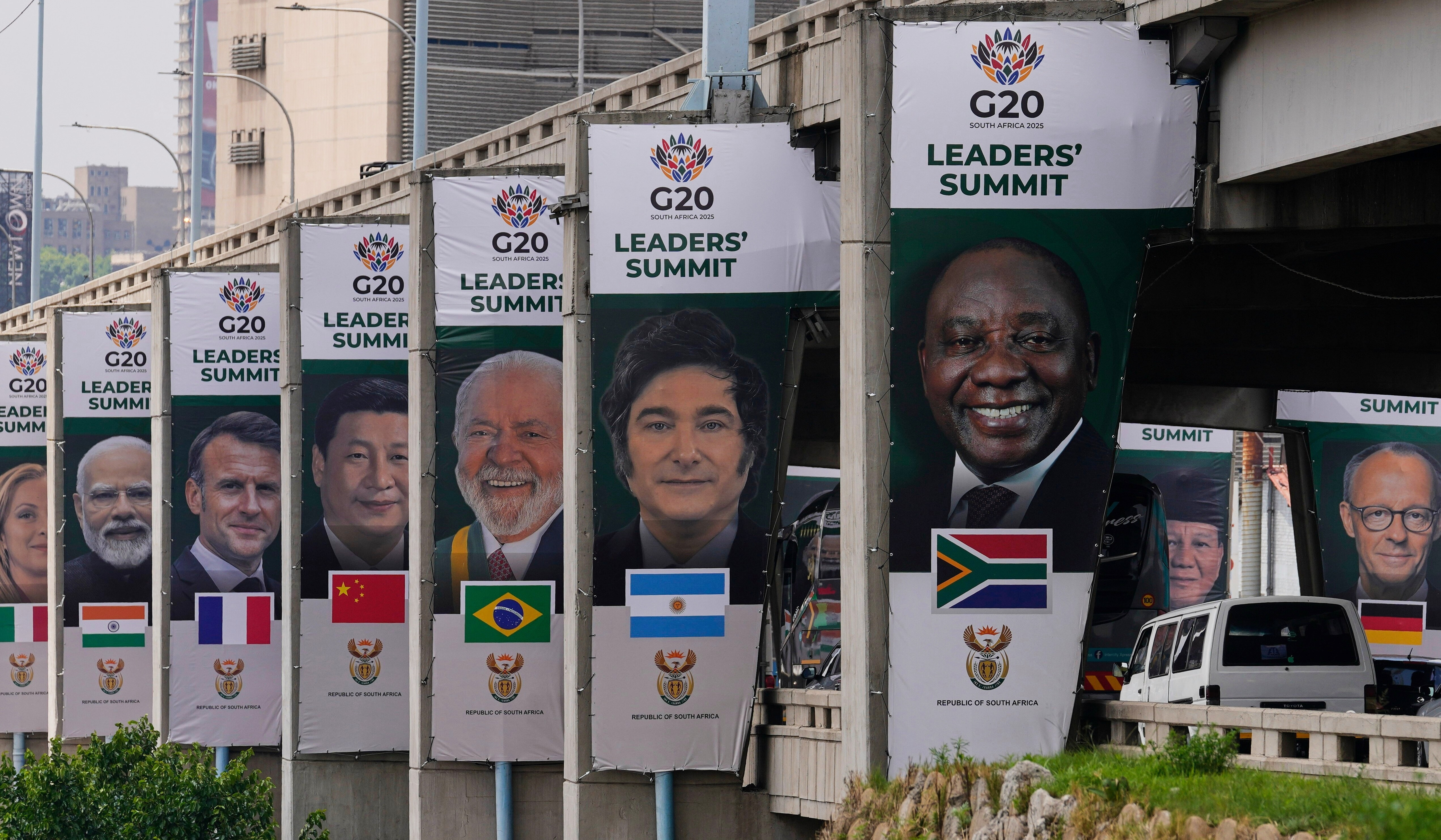 World leaders begin their closed session on first day of G20 Summit in South Africa