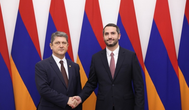 Ruben Rubinyan receives delegation led by Chair of Committee for Foreign Policy of Senate of Romania